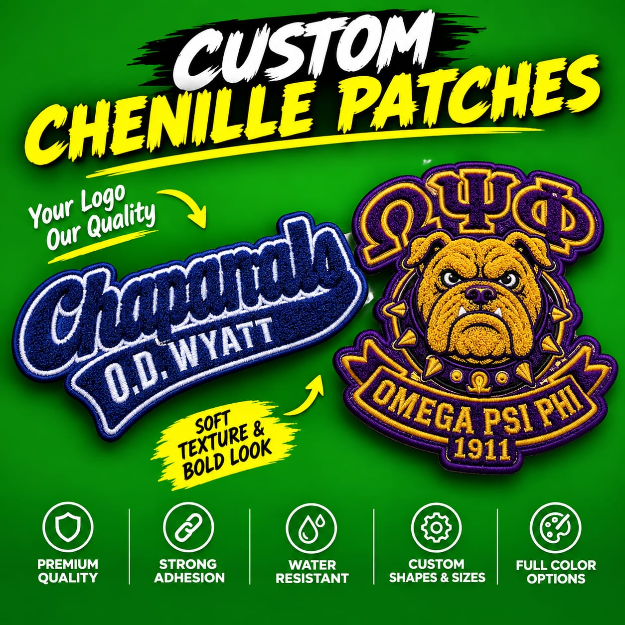 Custom chenille patches