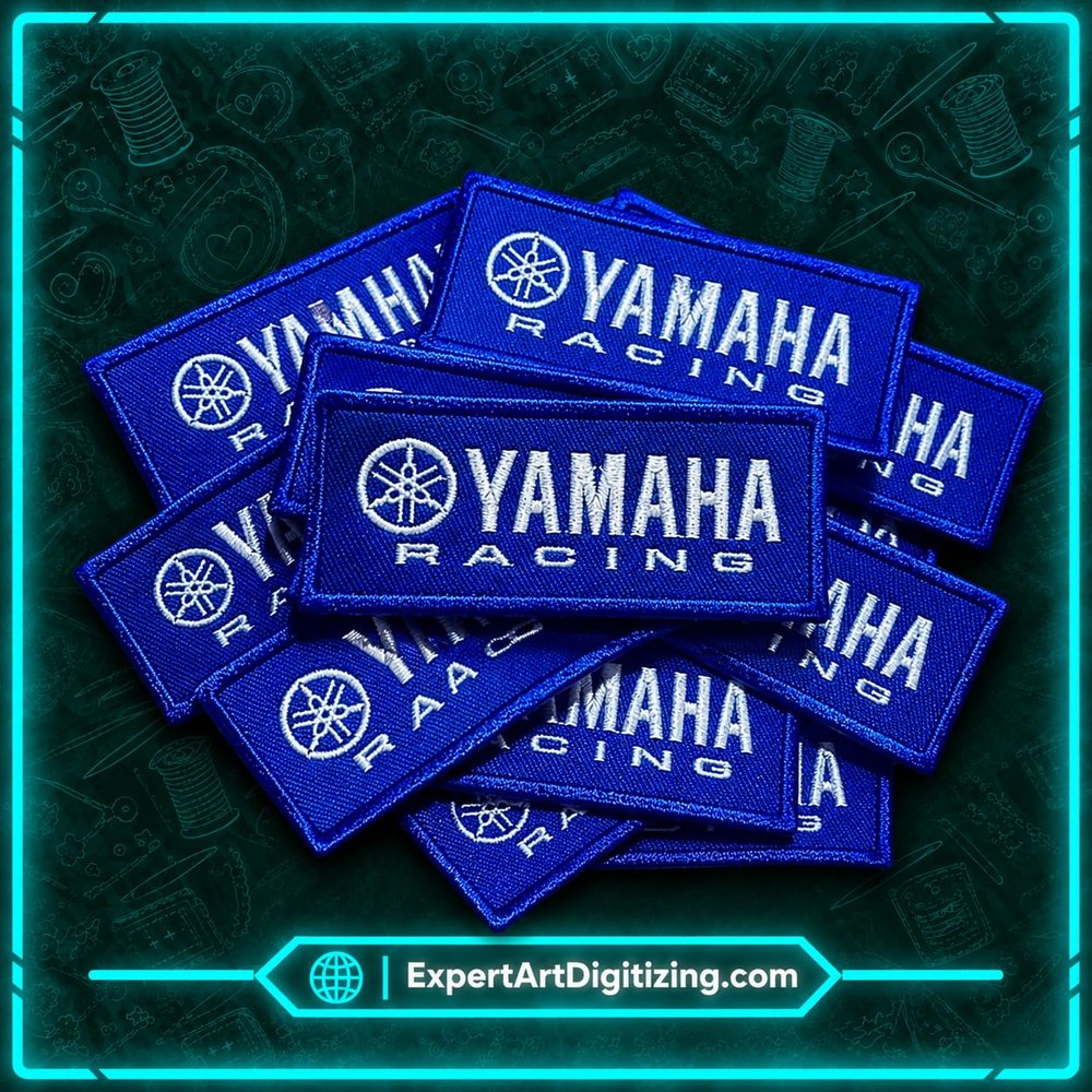 Yamaha Racing custom patch embroidery